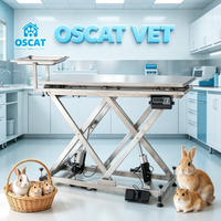 Table de chirurgie vétérinaire électrique OSCAT avec système de pesage numérique pour l'examen et le traitement des animaux dans les cliniques vétérinaires