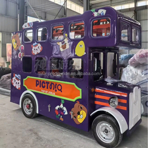 Bus touristique londonien à double étage en fibre de verre, sur mesure et à thème, pour la visite des parcs, à vendre - Product Image 2