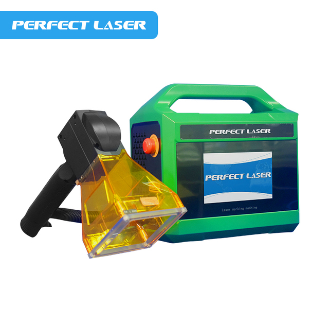 20w 30w Portable Handheld Small Mini Metal Iron Aluminum Steel Fiber Laser Marking Engraving Marker Engraver Machines Equipment