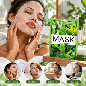 Private Label Vitamin E Skin Care Products Natural Organic Vegan Tea <b>Tree</b> Oil Facial Moisturizing and Repairing Mask For Women - Product Image 3