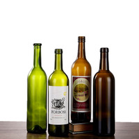 700ml 750ml sérigraphie bouteille de vin en verre en gros conception personnalisée coloré 750ml bouteille de vin de vodka en verre