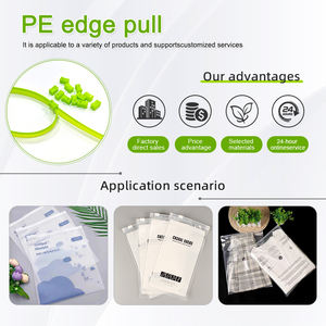 Glissière composite à <span class=keywords><strong>fermeture</strong></span> automatique, <span class=keywords><strong>clip</strong></span> en plastique, chaîne de <span class=keywords><strong>fermeture</strong></span> pour sac à vêtements, noir, 11 mm, écologique, PE Edge Pull - Product Image 6