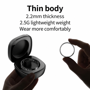 R7 <b>LED</b> Display Ring Ladies Men's Stainless-steel Rings Oxygen Saturation Electronic Praise Heart Rate Waterproof 2025 New - Product Image 6