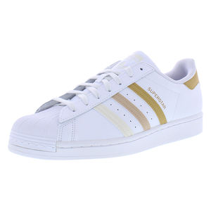 Chaussures Adidas Superstar pour hommes Couleur : Blanc/Doré/Beige 100% authentiques - Product Image 1
