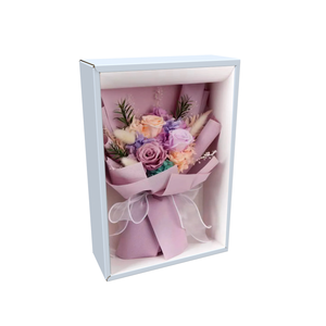 Wholesale Natural Real Dried <strong>Flower</strong> Packaging <strong>Box</strong> Preserved Roses Bouquet <strong>Box</strong> Luxury Gift <strong>Box</strong> With Window - Product Image 4
