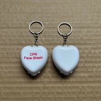 Masque de RCP jetable personnalisé avec logo, en PVC, avec source d'alimentation manuelle, pour trousse de premiers secours en cliniques d'urgence