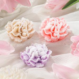 Vela aromática hecha a mano con cera de soja y aroma a claveles, regalo para el Día de la Madre, San Valentín, recuerdo de boda, decoración del hogar - Product Image 2