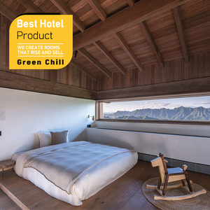 Muebles de dormitorio de hotel boutique urbano de lujo, suite personalizada de madera maciza para apartamento, villa, proyecto de hostelería comercial - Product Image 1