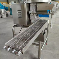 Machine de pressage de saucisses, de hamburgers et de galettes de poisson entièrement automatique certifiée CE, machine de moulage de galettes et de hamburgers à haute efficacité