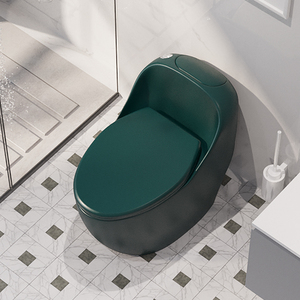 Bathroom Siphonic Sanitary Ware One Piece Ceramic <strong>Blue</strong> Color <strong>Toilet</strong> Bowl - Product Image 4