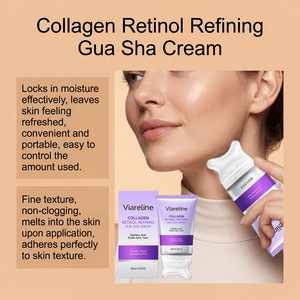 Crème raffermissante pour le cou avec collagène, rétinol et massage par rouleau, hydratation profonde, effet liftant, lissage, soin rajeunissant pour le cou - Product Image 5