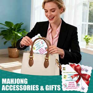 Adkoat Set di 4 Mescolatori per Carte Mahjong con Regole |   Accessori e Regali per Mah Jong - Articoli per Feste Mah Jong - Product Image 5