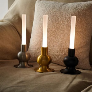 Luxury Design <b>Touch</b> LED Candlelight Restaurant 3Color Table Lamp Rechargeable Bedside Cordless Dinner Atmosphere Read Desk <b>Light</b> - Product Image 2