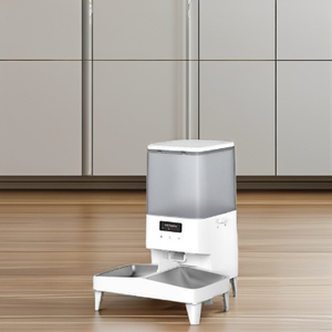 CITICITY Gamelles doubles intelligentes réglables pour animaux de compagnie, avec support, en acier inoxydable, sur table élévatrice automatique - Product Image 2