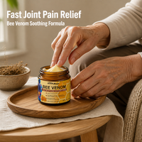 Crème analgésique au venin d'abeille pour les douleurs articulaires et musculaires, l'arthrite et les douleurs au genou - Usage externe pour les personnes âgées et les adultes