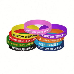 Bracelet en silicone personnalisé arc-en-ciel pour la fierté LGBTQ+, événements caritatifs, sensibilisation, soutien, commandes en gros pour adultes - Product Image 1