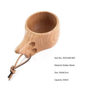 Tasse Kuksa en bois naturel faite à la main pour le bureau et la maison pour le service d'eau de lait de café de thé pour la rentrée scolaire - Product Image 2