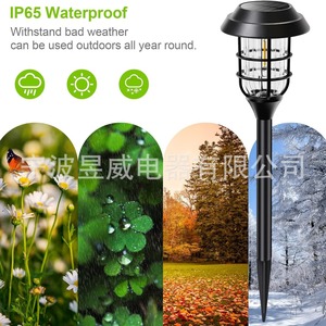 Luces Solares para Jardín, Lámpara de Paisaje para Exteriores, Estilo Vintage con Bombilla Edison, Luz de Jardín con Estaca - Product Image 2