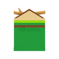 Toboggan gonflable géant en bois certifié CE pour l'extérieur, toboggan gonflable sec pour parc d'attractions pour enfants
