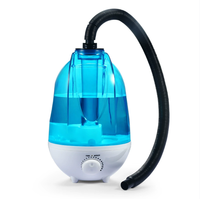 Humidificateur de reptile brumisateur pour réservoir de terrarium avec 2 tubes d'extension tuyaux animaux de compagnie brumisateur brouillard réglable pour reptiles amphibiens