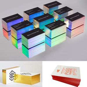 Fabricante personalizado de alta calidad estampado en caliente hoja de oro rosa tarjeta de visita Logotipo de fábrica impresión tablero de papel tarjetas de visita - Product Image 3