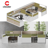 Table de travail de bureau modulaire extensible moderne et durable, panneau en bois, bureau de travail du personnel, cloisons de bureau