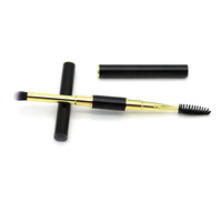 Brosse de nettoyage double tête pour extensions de cils, brosse de lavage pour shampoing et nettoyage des cils, nettoyant pour cils
