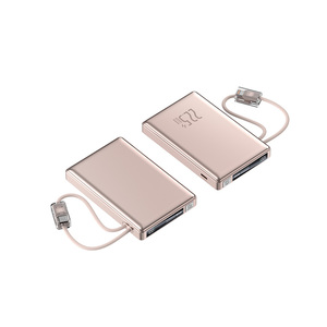 10000mAh Power Bank with Built-in Type-<b>C</b> Cables, 22.5W Fast <b>Charging</b> Metallic Finish Portable Charger with Digital Display - Product Image 4