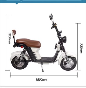 Bicicleta Eléctrica de Eje Corto Más Vendida, con Neumáticos Anchos de Litio, Estilo Scooter para Adultos, Motocicleta Eléctrica Estilo Brasileño - Product Image 2