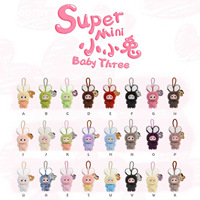Collection Officielle BABY THREE : Ensemble de Peluches Super Mini Lapins à Suspendre pour Enfants de 14 Ans et Plus – Cadeaux