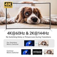 MT-VIKI Commutateur KVM 4K 60Hz 8 ports avec 8 câbles et audio 3,5 mm, montage en rack, 4 USB 2.0 HDCP 2.2
