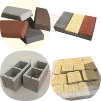 Machine de fabrication de blocs de béton QT4-15 automatique, ligne de production de briques solides à faible investissement