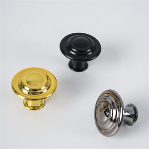 Zinc Alloy Modern Single Hole Cabinet Handle Golden Kitchen Shoe Cabinet <b>Wardrobe</b> Door Handle Black Drawer <b>Hardware</b> Knob - Product Image 4