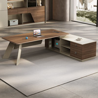 Bureau de direction modulaire écologique E0, cadre en acier, en forme de L, bureau de direction de luxe, bureau moderne pour le bureau