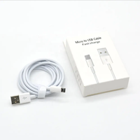 Kabel pengisi daya cepat, kabel Data Usb tipe c V8 Pd 1m dengan kotak paket untuk ponsel