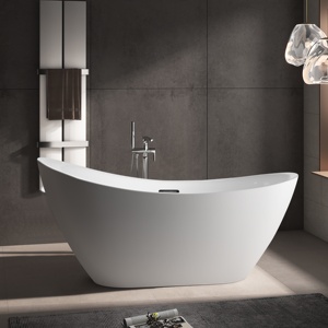 <span class=keywords><strong>Baignoire</strong></span> autoportante personnalisable de haute qualité <span class=keywords><strong>pour</strong></span> adultes, certifiée CE, en surface solide durable, design ovale <span class=keywords><strong>pour</strong></span> salle de bain, sur mesure - Product Image 1
