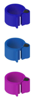 YIAN F-005 Étiquette de pied RFID UHF 134.2KHz, Étiquettes PE, Mini interface NFC, Étiquettes RFID pour oiseaux en forme de bracelet de pied