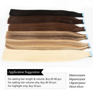 <span class=keywords><strong>Cinta</strong></span> Invisible vietnamita en cabello, <span class=keywords><strong>cinta</strong></span> Natural en extensiones de cabello sin procesar, cabello humano Remy 100 indio sin procesar, <span class=keywords><strong>doble</strong></span> estiramiento - Product Image 4