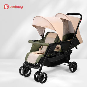 コチズパラベベ2 In1乳母車旅行折りたたみ可能ダブルベビーカー - Product Image 5