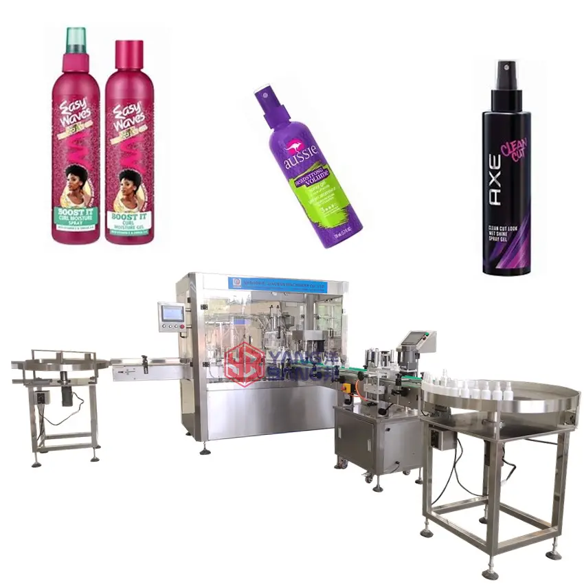 YB-P4 automática de 4 cabezales para crema facial, loción corporal de Gel, pulverizador de pelo, cosméticos, botella de crema, máquina de llenado de pasta