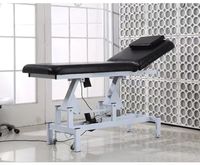 Équipements de salon Siman, mobilier de salon de beauté, tables de massage spa à 1 moteur, tables de soin du visage électriques noires, commande au pied en option