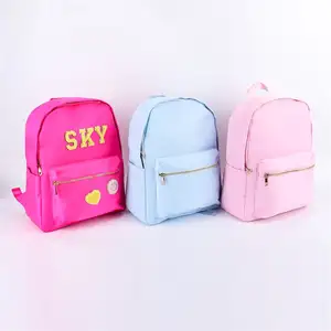 Keymay流行返校个性化校队雪尼尔字母补丁儿童背包批发书包背包书包