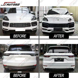 Kit carrozzeria di rimontaggio di fabbrica per <span class=keywords><strong>Porsche</strong></span> <span class=keywords><strong>Cayenne</strong></span> <span class=keywords><strong>S</strong></span> 9 y0.1 2018-2023 2.9T 3.0T aggiornamento allo Spoiler <span class=keywords><strong>Turbo</strong></span> GT TKT Aerokit diffusore di labbra - Product Image 2