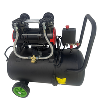 Mini compresseur d'air portable 220V AC sans huile avec moteur silencieux utilisé pour gonfler les pneus de voiture