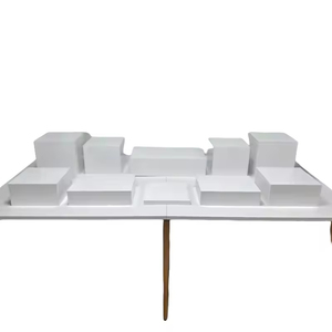 Exhibidores de Alimentos Verticales de Acrílico Blanco, en Forma de Tubo/Cubo/Redondo, para Hoteles y Restaurantes - Product Image 3
