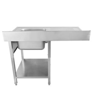 Évier à cuvette unique en acier inoxydable pour cuisine commerciale robuste et résistant, conçu pour les cuisines professionnelles - Product Image 4