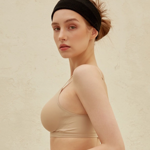 Damen Französischer Nahtloser Sexy V-Ausschnitt Jelly-BH Drahtloser Weicher Stütz-BH Anti-Durchhängen Komfort Atmungsaktiver Bralette für EU/US - Product Image 5