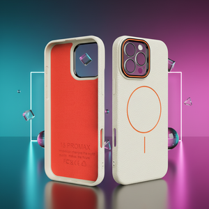 Étui de téléphone magnétique sans fil à surface similicuir <span class=keywords><strong>pas</strong></span> <span class=keywords><strong>cher</strong></span> pour iPhone 17 16 15 14 13 Pro Max - Product Image 2