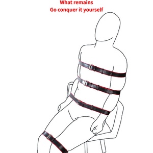 Cinturón de sujeción de cuerpo completo, accesorios de entrenamiento de comportamiento SM, cuero, bondage, juego sexual, diversión para parejas, juguetes sexuales para adultos, venta al por mayor - Product Image 5
