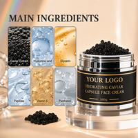 Crème en Capsules de Caviar Bio Personnalisable OEM, Lotion Anti-Âge, Raffermissante, Hydratante, Éclaircissante, Pour Tous Types de Peaux